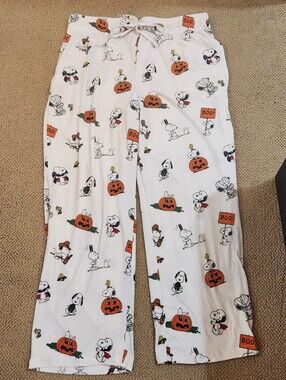 Women's Halloween Snoopy Pajama Pants Size XL